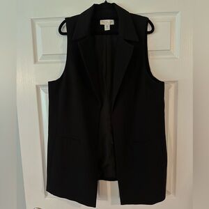 Rachel Zoe Black Sleeveless Vest Modern Design